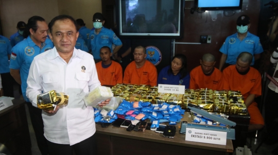 BNN rilis barang bukti narkoba jaringan Aceh dan Pekanbaru