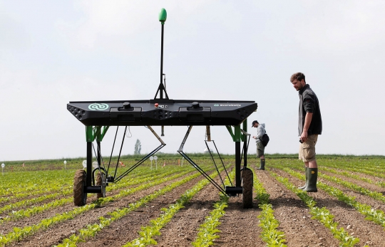 Canggihnya robot pembasmi gulma buatan Swiss