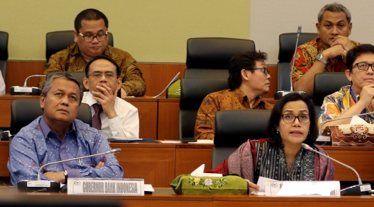 Sri Mulyani dan Banggar DPR rapat bahas kerangka ekonomi 2019