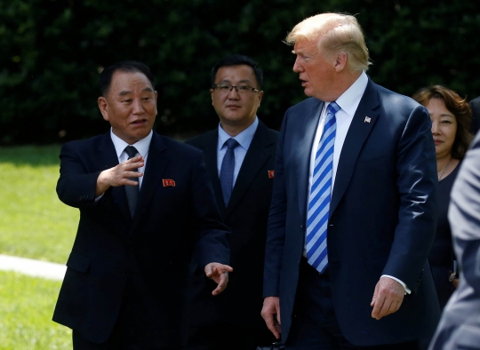 Momen Donald Trump terima kunjungan orang kepercayaan Kim Jong-un