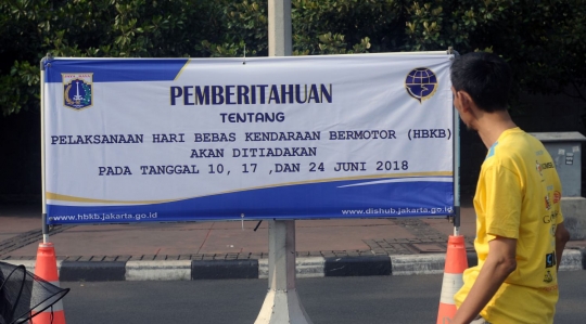 Sambut Lebaran 2018, Car Free Day ditiadakan tiga pekan