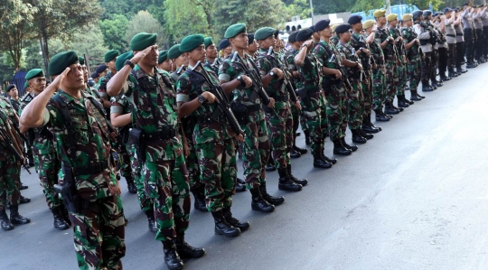 TNI hingga anjing pelacak dikerahkan dalam apel kesiapan Asian Games 2018