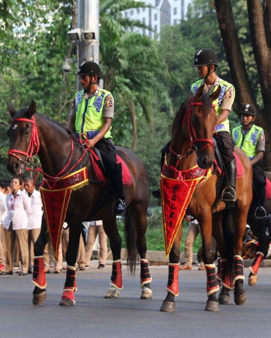 TNI hingga anjing pelacak dikerahkan dalam apel kesiapan Asian Games 2018