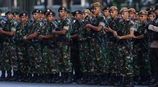 TNI hingga anjing pelacak dikerahkan dalam apel kesiapan Asian Games 2018