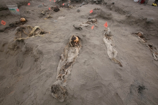 Dijadikan tumbal, arkeolog Peru temukan 56 kerangka anak-anak