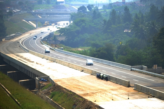 Jelang lebaran, arus mudik di Tol Bocimi masih sepi