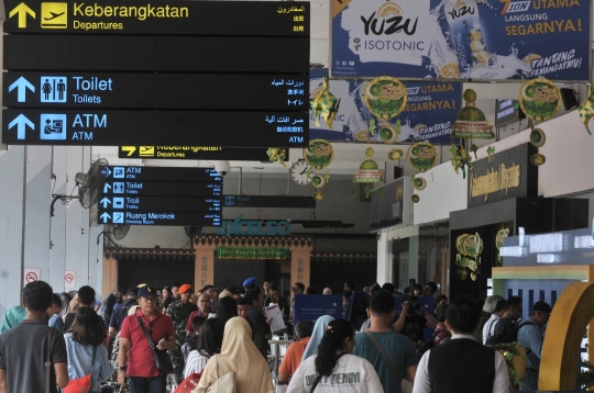 H-4, pemudik padati Bandara Halim Perdanakusuma