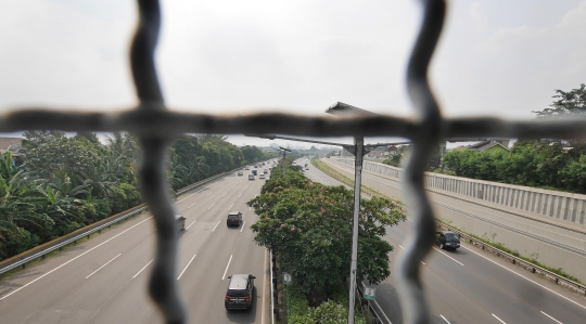 Lancarnya lalu lintas tol-tol di Ibu Kota jelang Lebaran