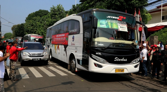 Puan Maharani lepas 143 bus Mudik Bareng PDIP