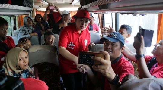 Puan Maharani lepas 143 bus Mudik Bareng PDIP