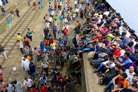 Horornya mudik Lebaran ala warga Bangladesh