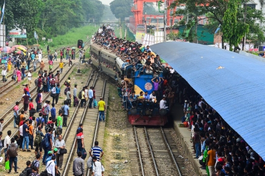 Horornya mudik Lebaran ala warga Bangladesh