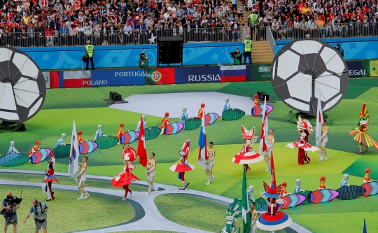 Kemeriahan pesta pembukaan Piala Dunia 2018