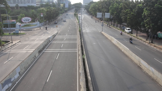 Jakarta sepi dan lengang di hari pertama Lebaran