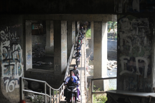 Jembatan alternatif menuju kawasan Puncak Sukabumi