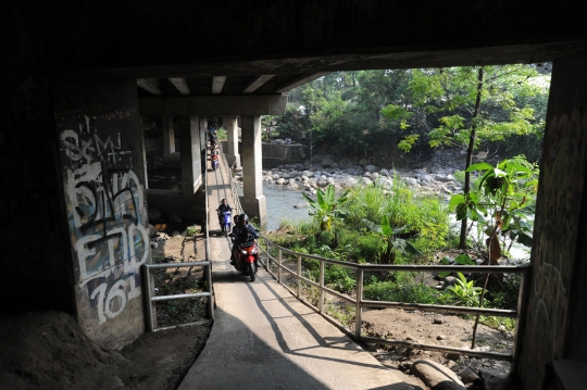 Jembatan alternatif menuju kawasan Puncak Sukabumi