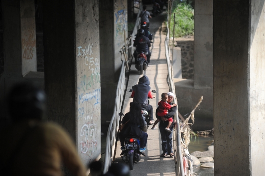 Jembatan alternatif menuju kawasan Puncak Sukabumi