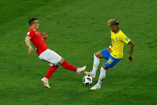 Sempat unggul, Brasil ditahan imbang Swiss 1-1