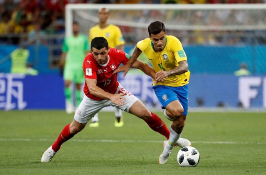 Sempat unggul, Brasil ditahan imbang Swiss 1-1