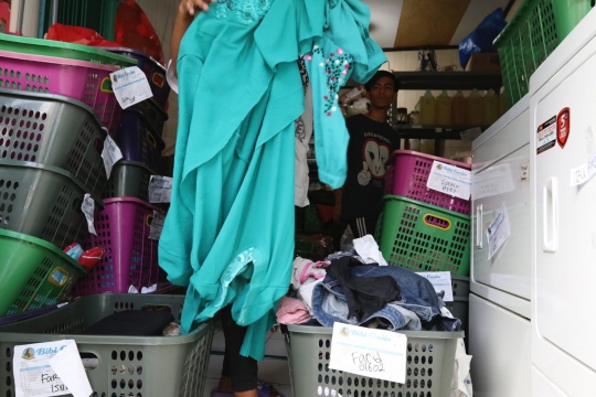 Jasa laundry kebanjiran order saat libur Lebaran