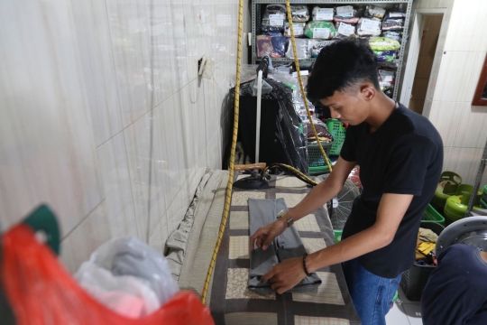 Jasa laundry kebanjiran order saat libur Lebaran