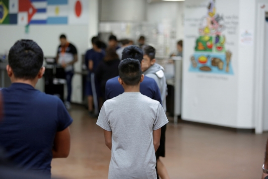 Ini penampungan anak-anak imigran gelap Meksiko yang terpisah dari orang tua