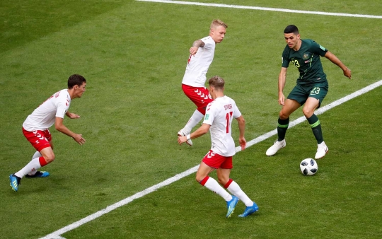 Skor 1-1, Denmark berbagi angka dengan Australia