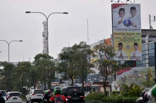 Masa tenang Pilkada 2018, atribut kampanye masih beredar di Bekasi