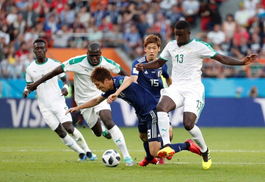 Pantang menyerah, Jepang berhasil tahan imbang Senegal