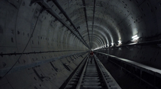 Melihat perkembangan proyek MRT di Stasiun Bundaran HI