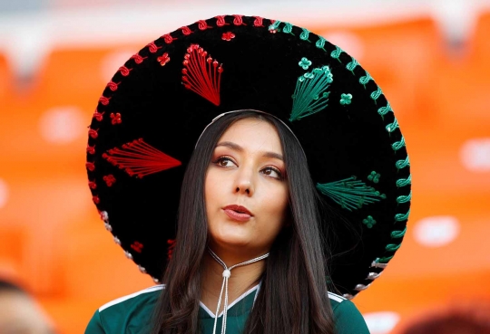 Pesona suporter cantik Meksiko di Piala Dunia 2018