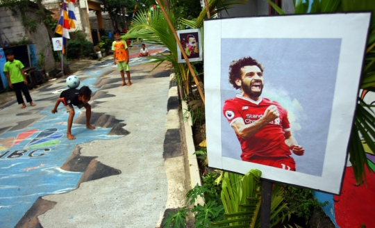 Warna-warni kampung Piala Dunia di Tangsel