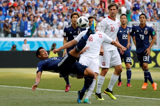 Dikalahkan Polandia, Jepang tetap lolos ke 16 besar