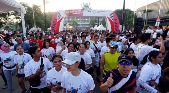 Ribuan orang ikuti lomba lari sambut Asian Games 2018