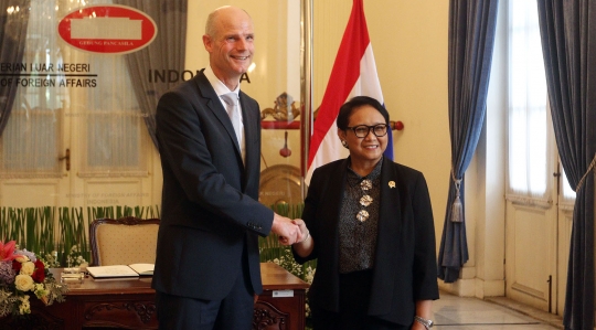 Menlu Retno Marsudi sambut kunjungan Menlu Belanda