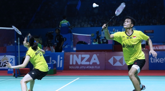 Aksi Ricky/Debby pecundangi ganda campuran China di Indonesia Open