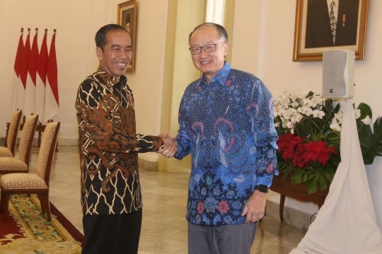 Jokowi terima kunjungan Presiden Bank Dunia di Istana Bogor