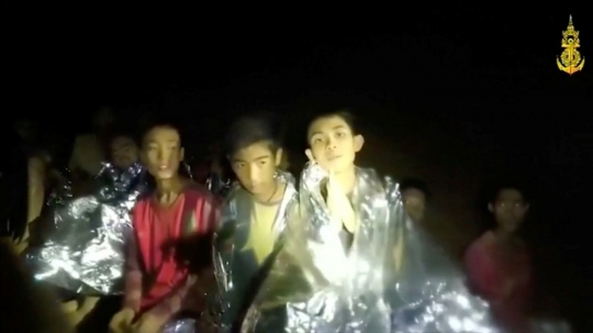 Kondisi tim sepak bola Thailand saat ditemukan tim penyelamat di gua
