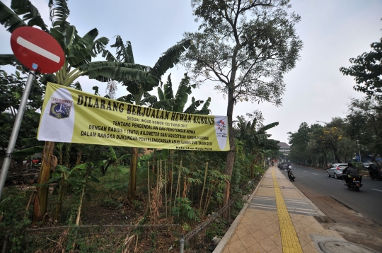 Larangan berjualan hewan kurban di sekitar Equestrian Park