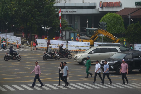 Beri kenyamanan pejalan kaki, pedestrian di Sarinah diperlebar