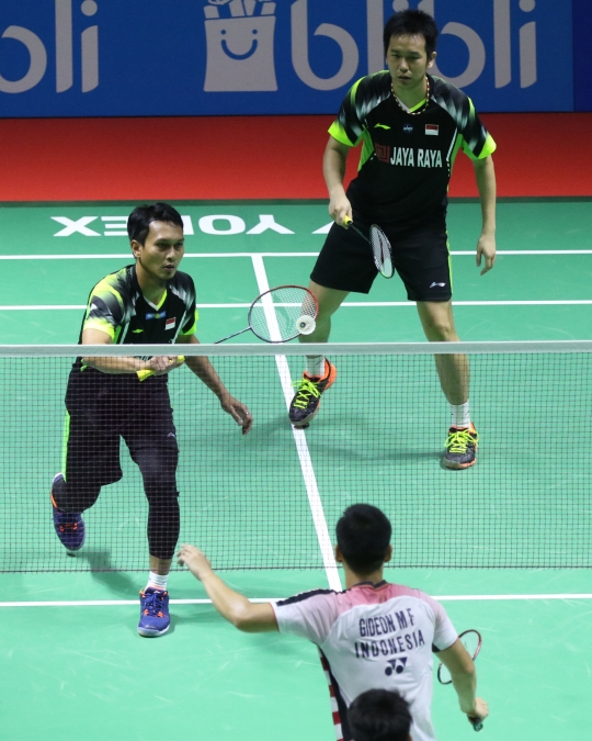 Kevin/Marcus kalahkan rekan satu negara di 32 besar Indonesia Open 2018