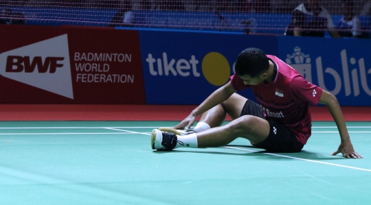 Susah payah Tommy Sugiarto melangkah ke perempat final Indonesia Open