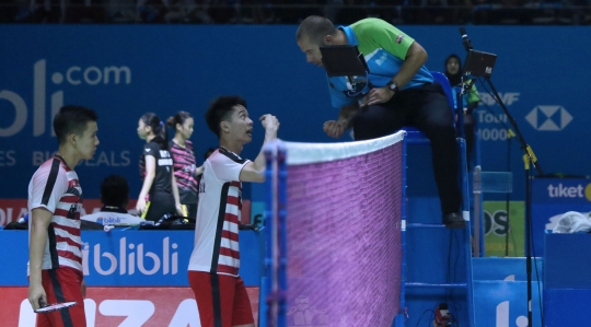 Jempol ke bawah Kevin Sanjaya untuk ganda putra Denmark