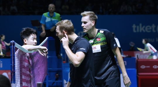 Jempol ke bawah Kevin Sanjaya untuk ganda putra Denmark
