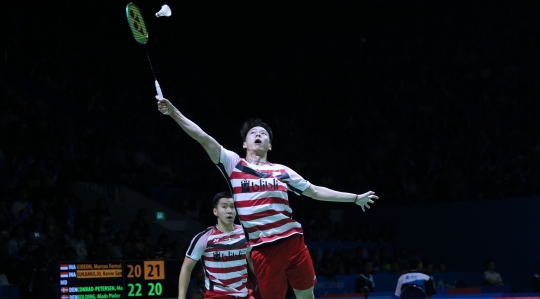 Jempol ke bawah Kevin Sanjaya untuk ganda putra Denmark