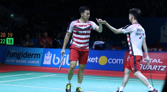 Jempol ke bawah Kevin Sanjaya untuk ganda putra Denmark