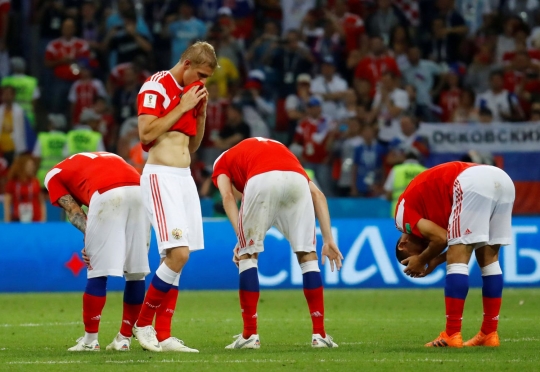 Isak tangis selimuti suporter Rusia