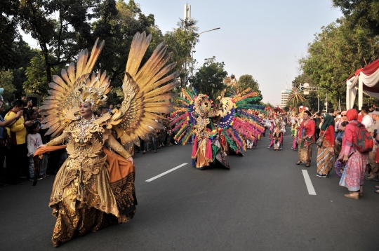 Pawai budaya Nusantara meriahkan Jakarnaval 2018