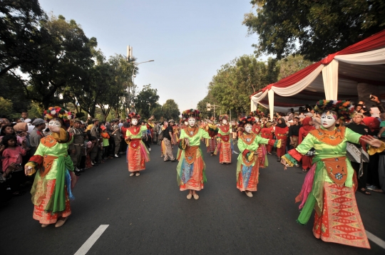 Pawai budaya Nusantara meriahkan Jakarnaval 2018