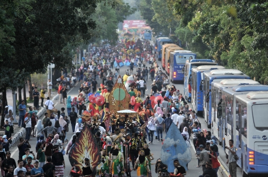 Pawai budaya Nusantara meriahkan Jakarnaval 2018